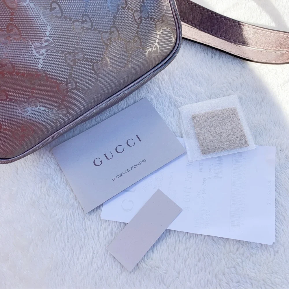 NWT Authentic Gucci “Imprime” Pilot Messenger Bag - Picture 7 of 8